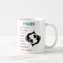 Pisces Horoscope Zodiac Sign Coffee Mugs
