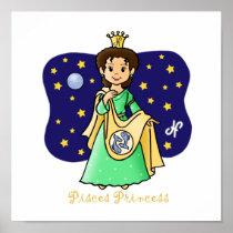 Pisces Princess Posters