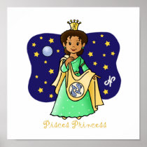 Pisces Princess Poster