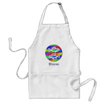 Pisces Star Sign Rainbow Fish Chef Crafts Cooking Apron