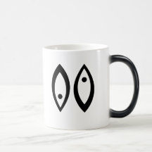 Pisces template coffee mugs
