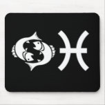 Pisces with Symbol Mouse Pads