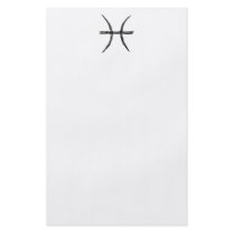 Pisces. Zodiac Astrology Sign. Black. Personalized Flyer