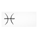 Pisces. Zodiac Astrology Sign. Black. Custom Invites