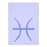 Pisces. Zodiac Astrology Sign. Invitations