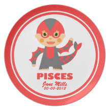 Pisces Zodiac Birthday Plate