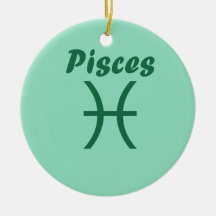 Pisces Zodiac Christmas Tree Ornaments