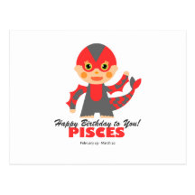 Pisces Zodiac for kids Postcards