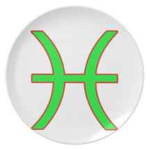 Pisces Zodiac Sign Dinner Plates