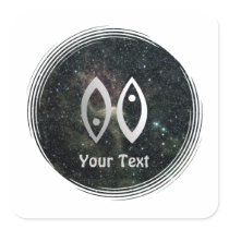 Pisces Zodiac Star Sign Name Gift Tag Bookplate