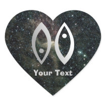 Pisces Zodiac Star Sign Name Gift Tag Heart