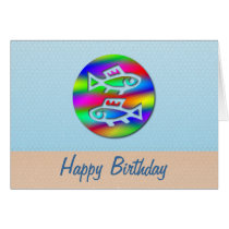 Pisces Zodiac Star Sign Rainbow Fish Birthday