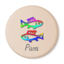 Pisces Zodiac Star Sign Rainbow Fish Refrigerator Magnets