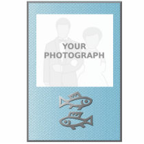 Pisces Zodiac Star Sign Silver Blue Photo Frame