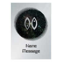 Pisces Zodiac Star Sign Universe Business Card Template