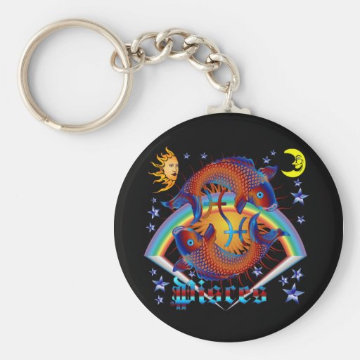 Pisces-Zodiac-V-1 Keychain