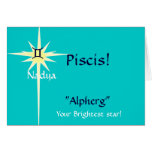 Piscis Zodiac Sign- Customized - Customized cards