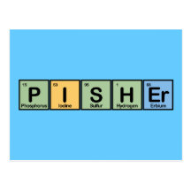 Pisher Made of Elements Post Card