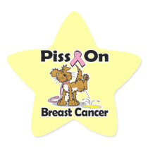 Piss On Breast Cancer Sticker