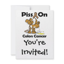 Piss On Colon Cancer Invitations