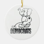 Piss on democrats Faded.png Ornaments