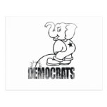 Piss on democrats Faded.png Postcard