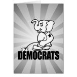 Piss on Democrats Greeting Card