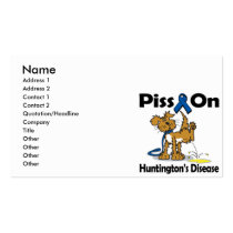 Piss On Huntingtons Disease Business Card
