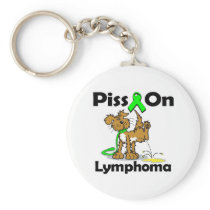 Piss On Lymphoma (Lime Green) Keychains