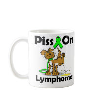 Piss On Lymphoma (Lime Green) Mugs
