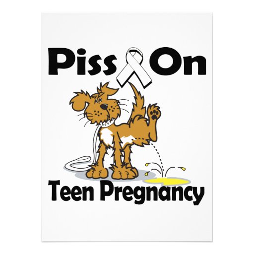 Piss On Teen Pregnancy Custom Invitation