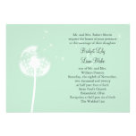 Pissenlit sur le faire-part de mariage en bon état invitations