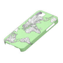pistachio atlas iPhone 5 cases