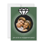 Pistachio Green The Ring Photo Engagement Party Invite