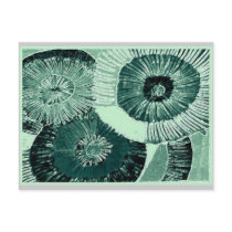 pistacio print postcard