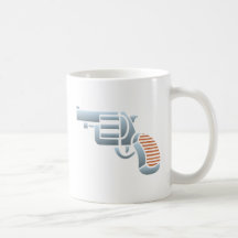 Pistole Revolver Colt pistol Kaffee Tasse