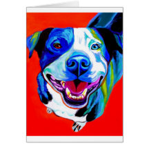Pit Bull #5 Greeting Cards