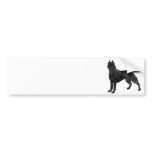 Pit Bull Dog Grunge Silhouette Bumper Stickers