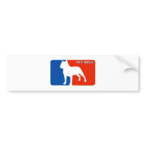 Pit Bull Major League Dog Bumper Sticker