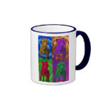 Pit Bull Pop Art in Various Colours Coffee Mugs