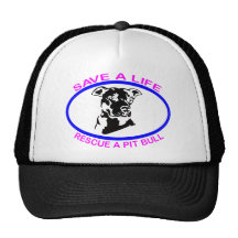 PIT BULL SAVE A LIFE HATS