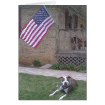 Pit Bull Terrier Notecard