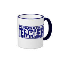 Pit Bull Terrier Silhouette Coffee Mug