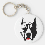 Pit Bull with Lipstick Key Chain