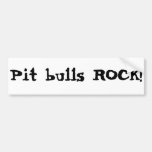 Pit bulls ROCK! Bumper Sticker