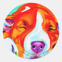Pitbull #7 autocollant rond