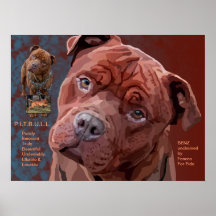 Pitbull "Benz" of Fences For Fido Poster