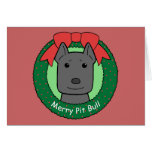 Pitbull Christmas Cards