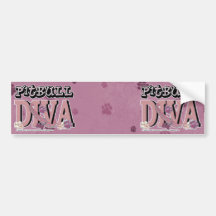 Pitbull DIVA Bumper Sticker