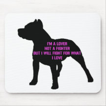 Pitbull Love Mouse Pads